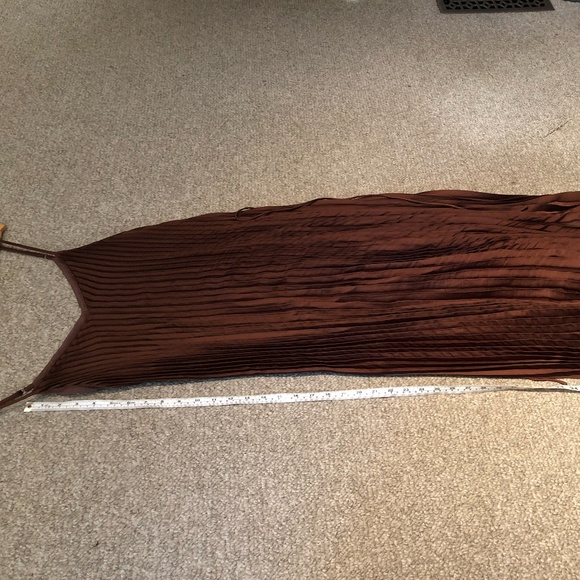 Banana Republic Rust Pleated Midi Dress - Picture 8 of 9